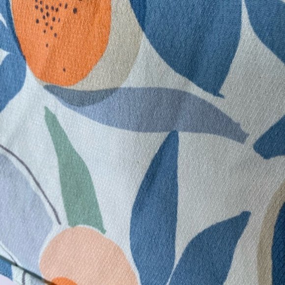 WHITE Stuff peach retro boho design short sleeve top - Picture 2 of 10